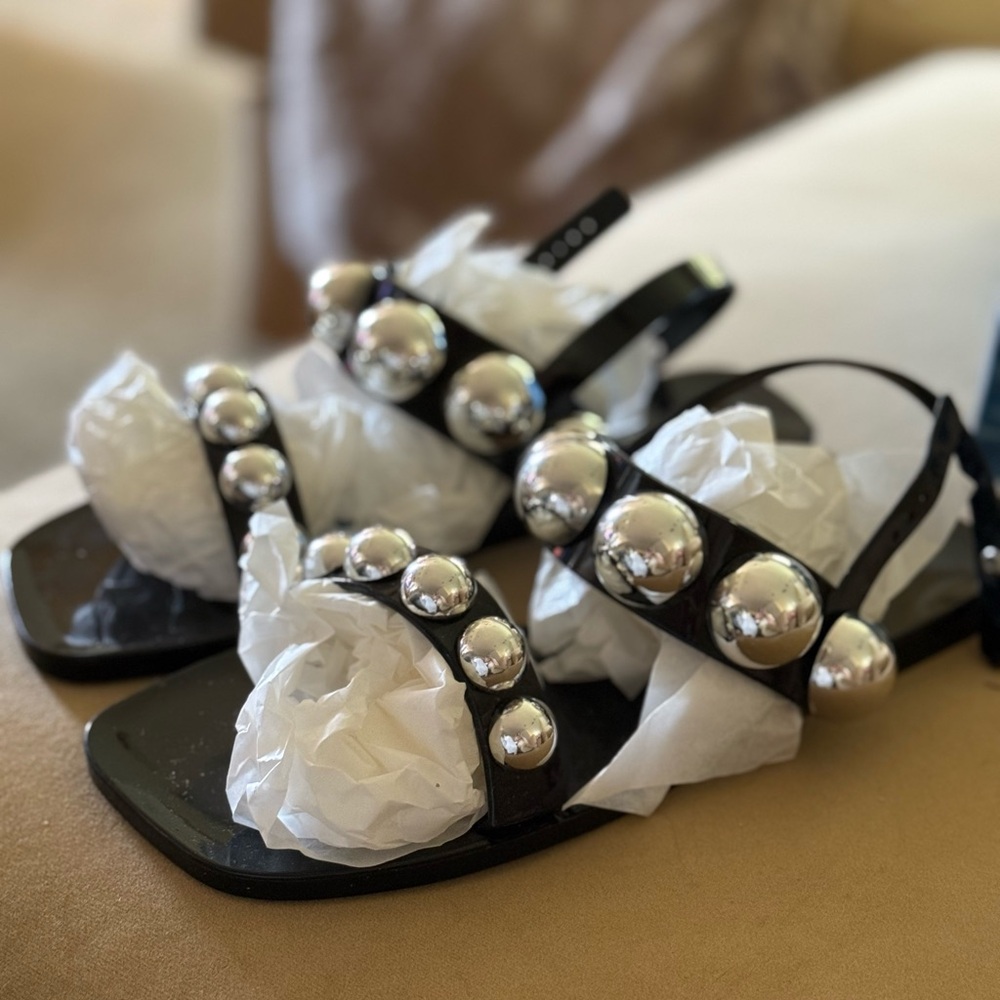 New In Box Jeffrey Campbell Gum Drop Sandals Sz 8m - Picture 4 of 7